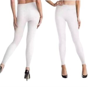 Assets By Spanx White Denim Wash Seamless Leggings New